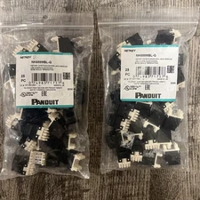 🔥🔥Panduit NK688MBL-Q Cat6 Punchdown Keystone Jack Module/ Black (Qty. 50)🔥🔥
