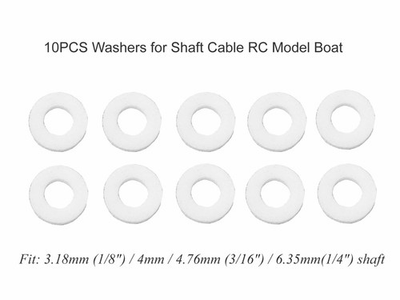 #ad 10PCS 1 8quot; 4mm 3 16quot; 1 4quot; Washer for Shaft Cable RC Model Boat $4.99