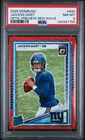 Jaxson Dart 2025 Donruss Optic Preview Red Wave Rated Rookie #400 PSA 8 Giants