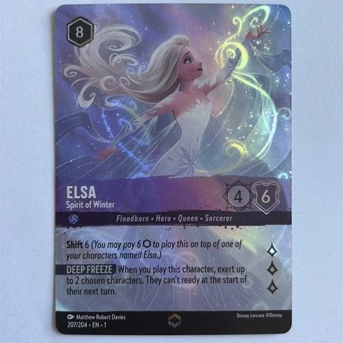 Disney Lorcana Enchanted Elsa - Spirit of Winter - First Chapter 207/204