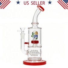 Hookah 11inch Heavy Glass Bong and Water pipes Tobacco Smoking Perc w/14mm bowl