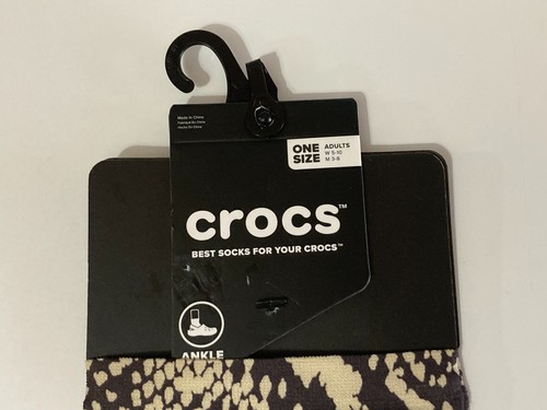 Crocs Adults unisex Crocsocks Ankle Snakskin One Size (W 5-10 M 3-8) - Picture 2 of 3