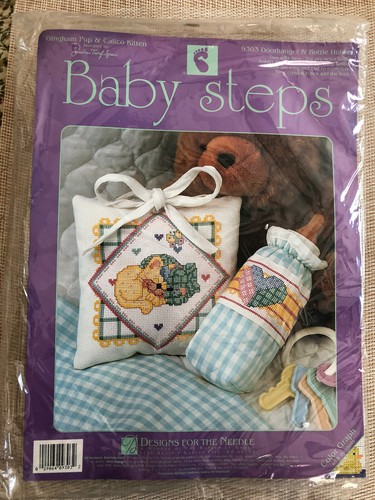 Designs For The Needle Cross Stitch Kit 9303 Door Hanger Bottle Cover NIP - Picture 1 of 2
