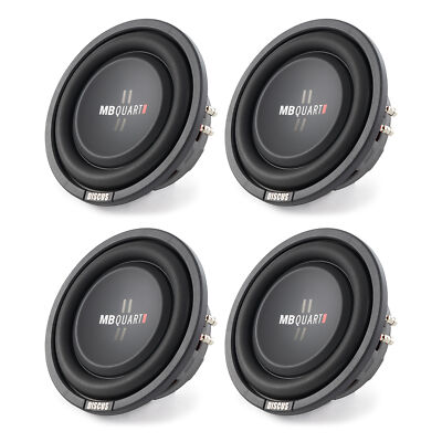 MB Quart DS1-204 400 Watt Inch Shallow Slim Subs DVC Car