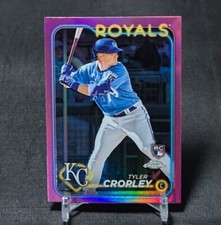 Tyler Cropley Pink Refractor Rookie RC 2024 Topps Chrome Card #148 Royals