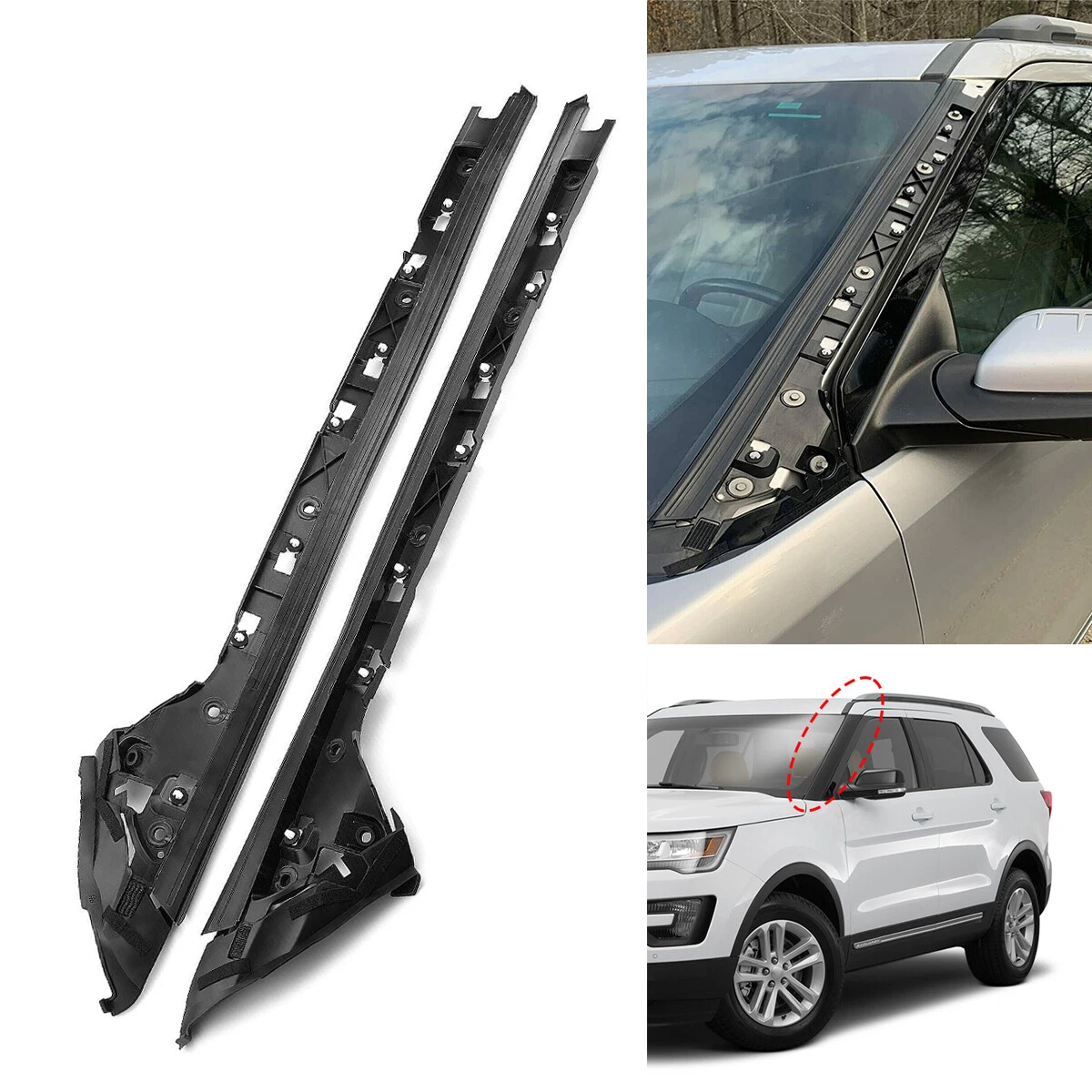 2016 ford explorer roof rail trim clips hot sale