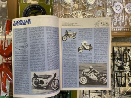 Tamiya 1:6 Honda CB750 Racing Type Plastic Model Kit New Box Only Shows Age - Picture 3 of 12