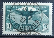 TIMBRE CONQUÊTE ATLANTIQUE SUD N° 321 OBLITERATION CHOISIE PARIS 1937 COTE 150€