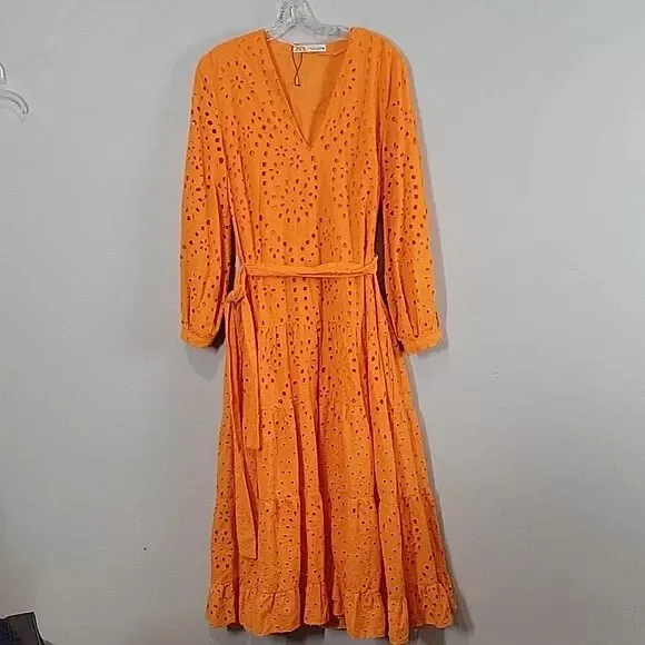 Robe zara 2025 orange
