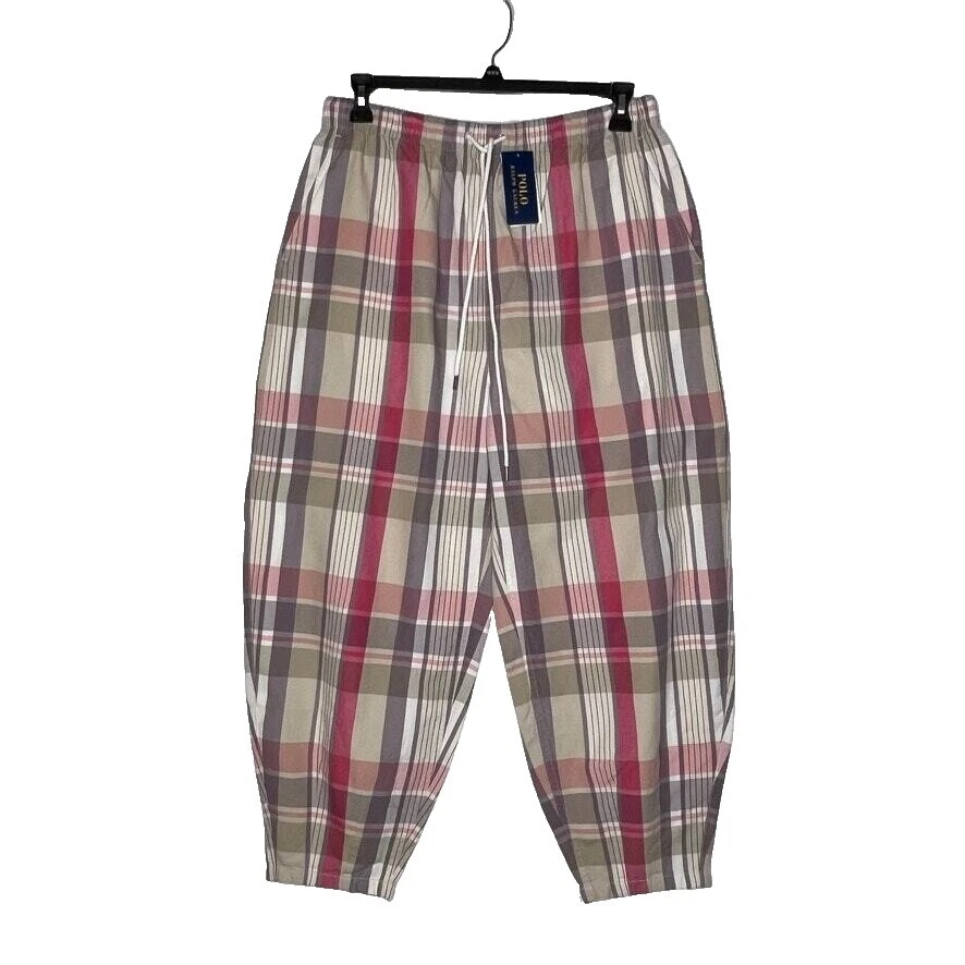 Pantalones de Algodón a Cuadros para Mujeres