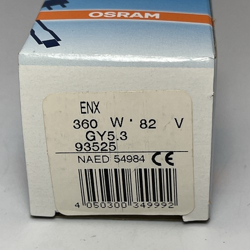 Osram Halogen Display/Optic Lamp - ENX GY5.3 360W 93525 NAED 54984 Bulbs - New - Picture 5 of 9
