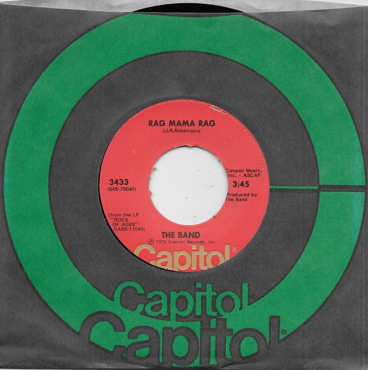 THE BAND Rag Mama Rag / Don't Do It 45 from 1972 | eBay
