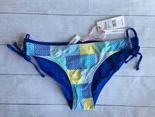 Vineyard Vines Patchwork Whales Reversible Bikini Bottom Large Yacht Blue NEW