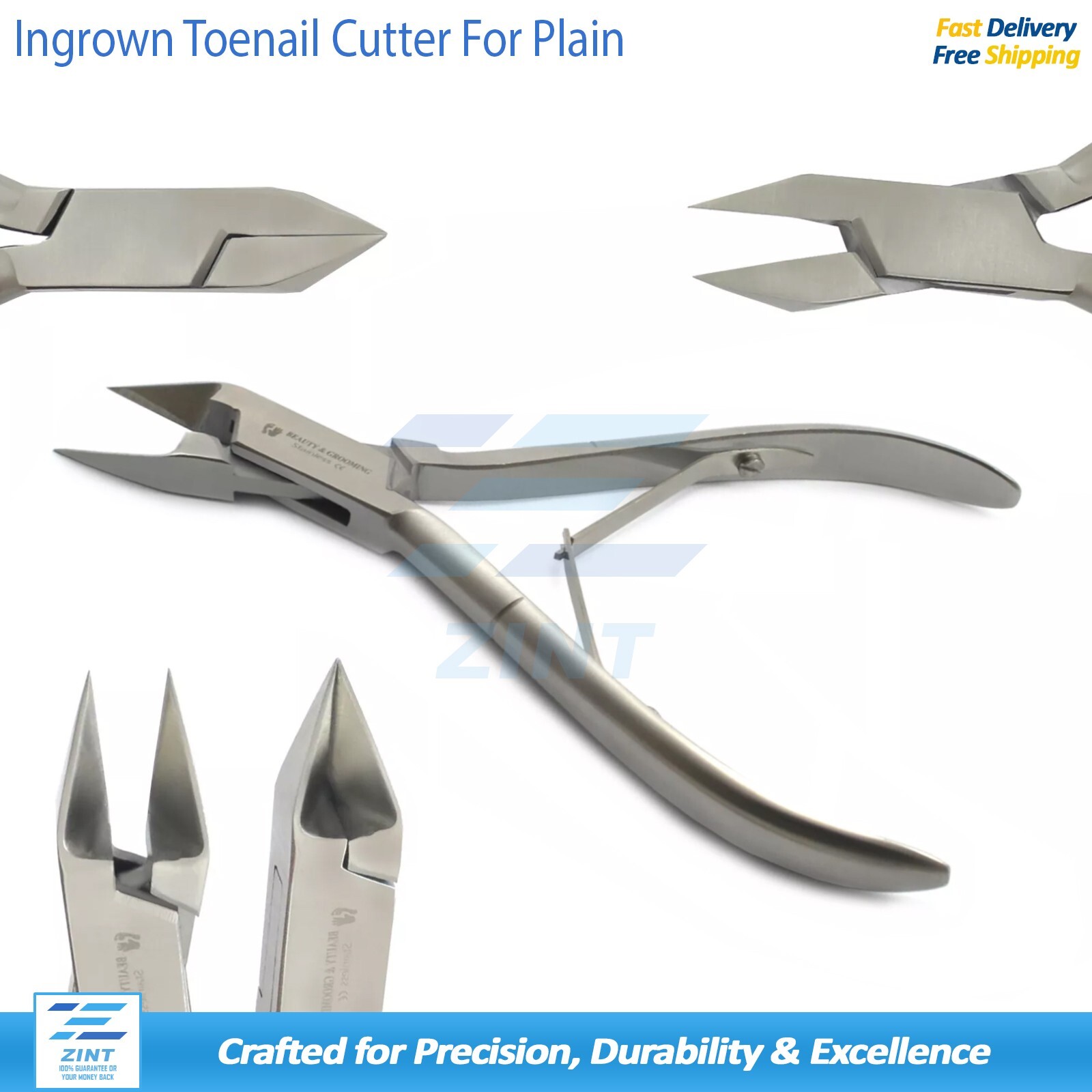 Premium Ingrown Toenail Remover Thick Nail Heavy Duty Nipper Clipper Podiatry