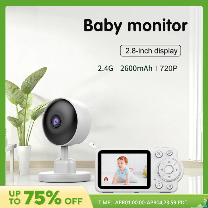 Baby Monitor Wireless Indoor 2.8 Inch Video Two Way Audio Baby Camera Security-image