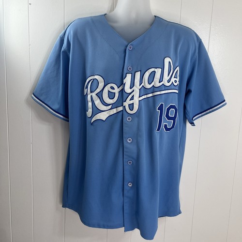 Mlb majestic kansas city royals 19 jersey mens large read ebay