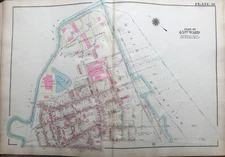 ORIGINAL 1925 GW BROMLEY PHILADELPHIA, PA, TACONY CHEMICAL WORKS PLAT ATLAS MAP 