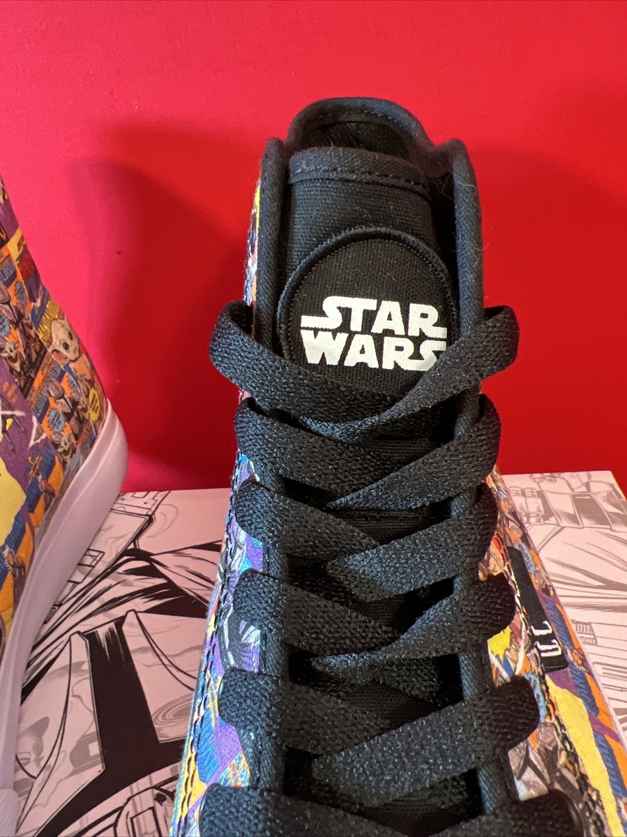 DC Star Wars Mandalorian HI Mens Black Canvas Skate Inspired
