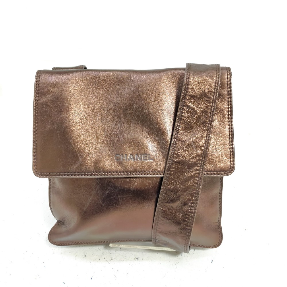 Chanel Shoulder Bag  Brown Leather 4706067