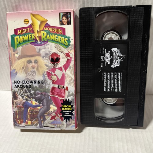 Mighty Morphin Power Rangers No Clowning Around VHS Tape Kimberly Interview Rare - Picture 4 of 7