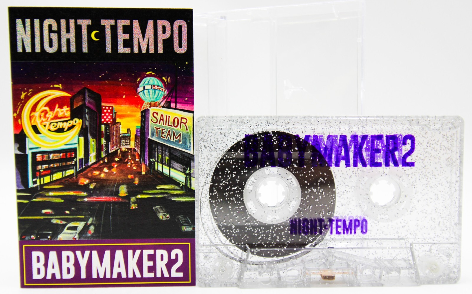 Night Tempo "Babymaker2" Neoncity EDM J-Pop Limited Colored Cassette - Hong Kong