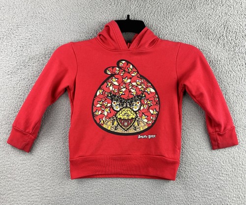Angry Birds Hoodie Kids Boys XS 4-5 Sweatshirt Pullover Hooded Pockets 2013 - Picture 3 of 17