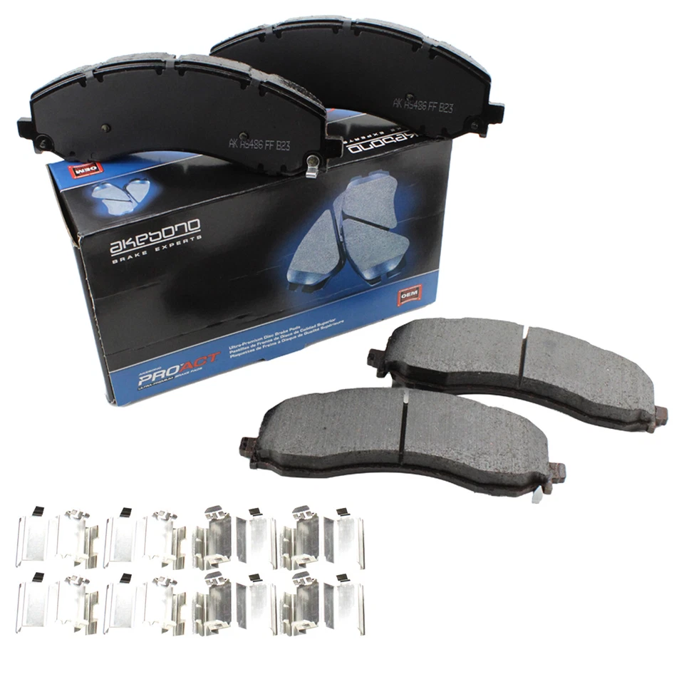 Juego de pastillas de freno delanteras cerámicas Akebono ProACT para Dodge Ram 2500 3500 2019-2022 Foto 3 de 4