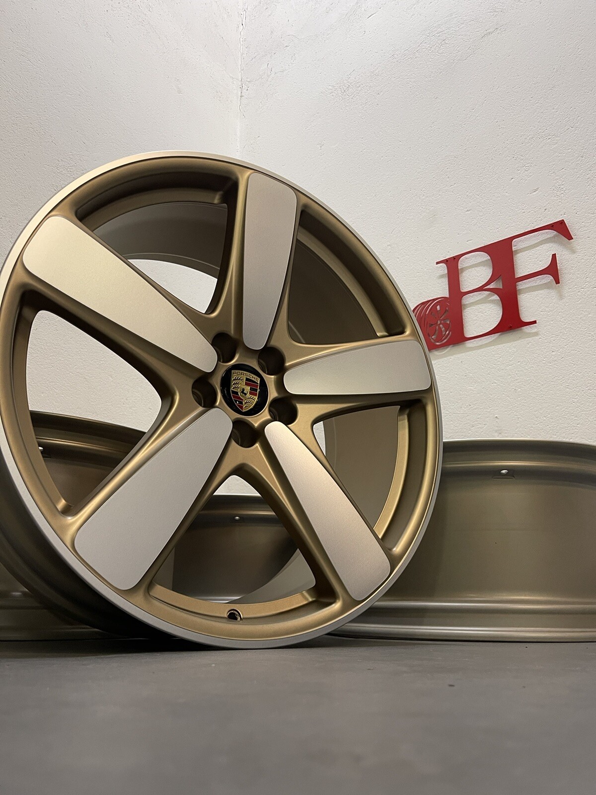 Original Porsche Macan 95B Felgen 21“ 95B601025EF 95B601025EC Neodyme Gold