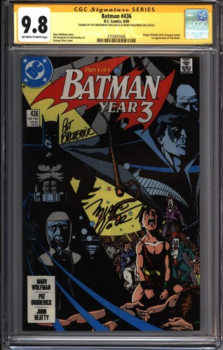 * BATMAN #436 CGC 9.8 SS x2 1st Tim Drake Year 3 Part 1 Wolf/Bro  (2716937006) *