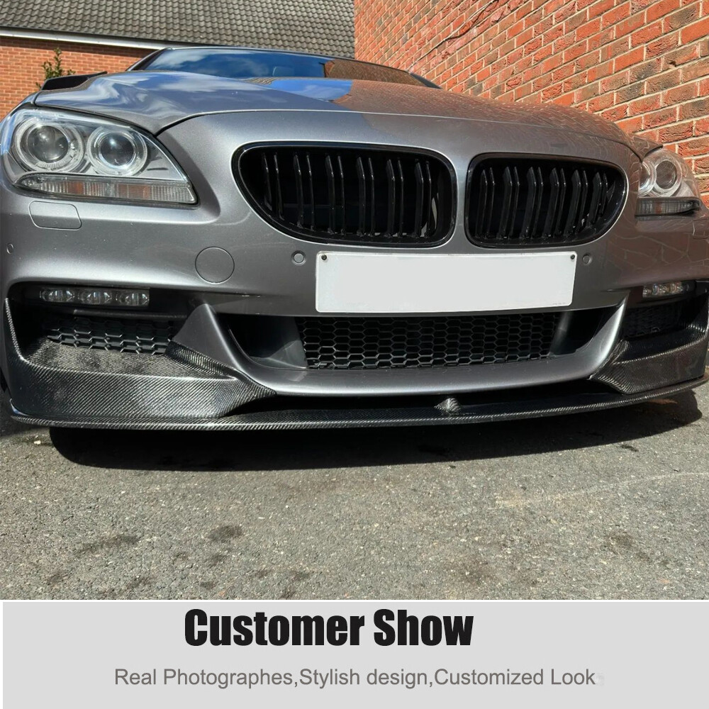 Carbon Fiber Front Bumper Splitters for BMW 6 Series F06 F12 F13 M