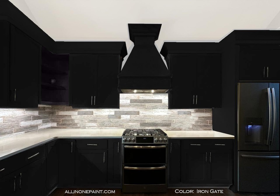 AllinOne Black & Furniture Paint, No Sanding, Primer & Top