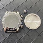 39MM Stainless Steel Ceramic Bezel Watch Case Strap for VK63 Quartz Movement