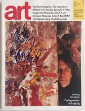 Hartwig Ebersbach signiert Art Magazin original Unterschrift Signatur Autogramm