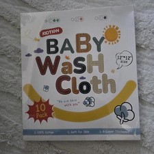 Baby Wash Cloths 10pk