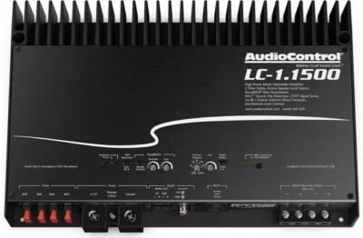 AudioControl LC-1.1500 1500 Watt RMS Monoblock Car Stereo Sub Amplifier Accubase