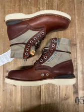 Visvim 7-Hole 73 Folk Veggie Brown Leather/Beige Vibram Sole 9 US 