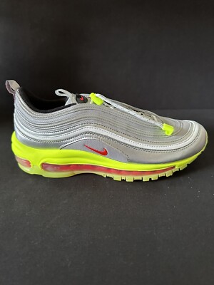 Nike Air Max Retro 97 RFT 3M Silver Volt Bullet Size 7Y GS New Rare BQ8437-002