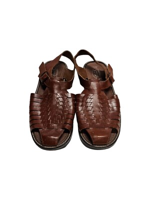 Men\'s Handmade Brown Leather Huaraches Men main image 4