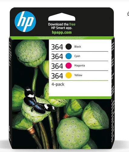 Original HP 364 Schwarz Farbe HP364 Multipac Patrone Patronen (09/2026)