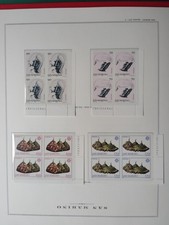 SAN-MARINO-1977-EUROPE-BLOCKS-OF-FOUR-N978-N979-VIRTU-CIVILI-N980-N981-WITH-MARG