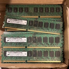 Lot of 42 Micron 4GB 1Rx4 PC3-10600R-9-10-C1 ECC REG MT18JSF51272PZ-1G4D1DD