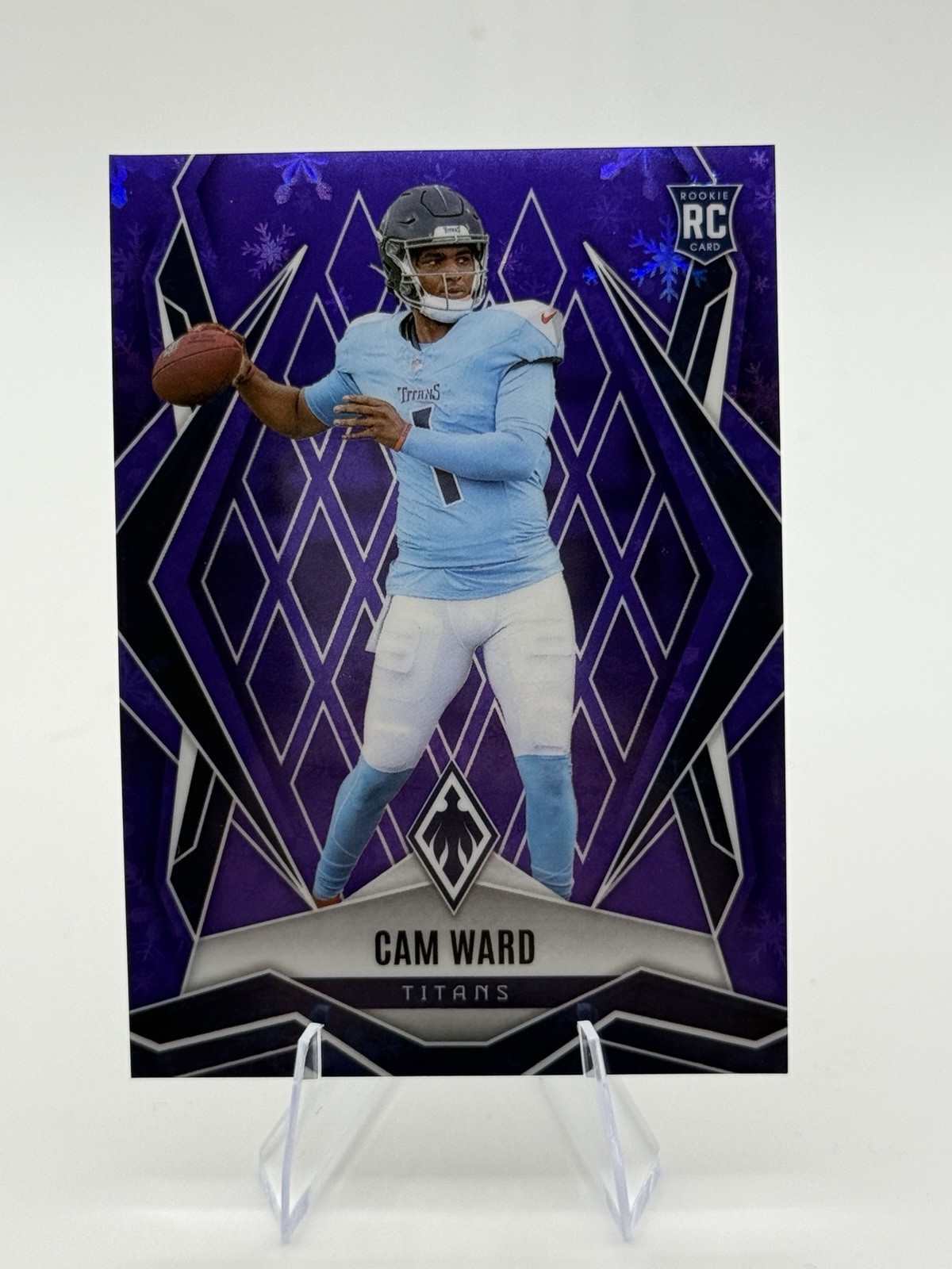 2025 Panini Phoenix - Rookies Cam Ward #194 Purple Winter /249 (RC)
