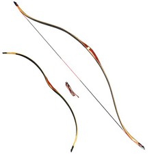 Handmade 55'' Traditional Bow 20-50lbs Longbow Outdoor Hunting Shooting Archery