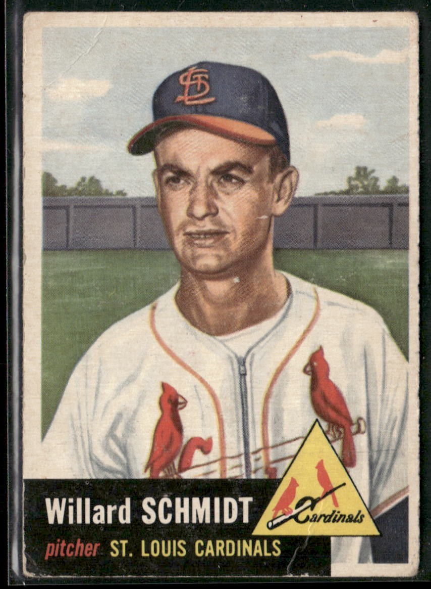 1953 Topps #168 Willard Schmidt FR/GD