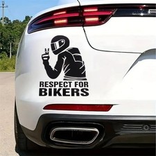 2-pack Black Vinyl Decal Sticker 4.7x5.9 For Motorcycle Helmet Color Black