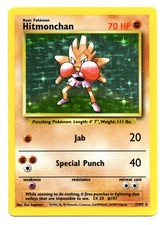 Hitmonchan 7/102 Holo Holo Rare Base Set Unlimited Pokemon MP Medium Play on eBay