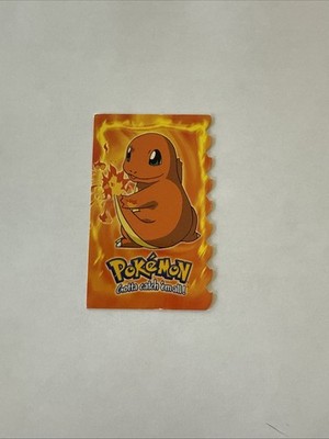 1999 Topps Pokémon Evolution 4 of 12 Charmander Embossed Die Cut