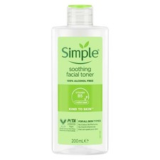 Simple Kind To Skin Facial Toner Soothing 200ml