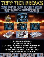 NEW JERSEY DEVILS 2025/26 UPPER DECK HOCKEY & AUTO MEM 7 BOX BREAK 6576