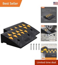 Rubber Curb Ramp 5" Rise Height 2 Pack, Heavy-Duty 33069 lbs/15 T Capacity Th...